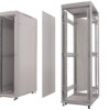 Шкаф напольный 27U серия Expert (600х600х1390) напольный БЕЗ ПЕРЕДНЕЙ ДВЕРИ серый разобранный Netko (упакован в 2 коробки)