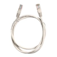 Патч-корд UTP4 cat 5e 1,0м ВС LSZH серый литой коннектор (упак 10) Technolink