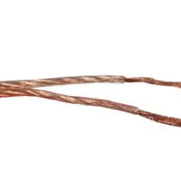 Кабель акустический 2*2.0мм2 (3*37*0.15мм) CCA 100м пластиковая катушка прозрачный Netko Optima