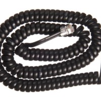 Шнур телефонный витой (4р4с) 4,5 метра / черный Netko Optima