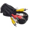 Шнур аудио-видео: 3RCA-3RCA ( длина 3 м литой) Netko Optima