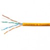 Кабель Skynet Premium UTP4 cat.5е, одножильный, 305м, Cu, Проходит Fluke тест,  нг(А)-LSZH, светло-оранжевый