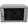 Шкаф настенный 6U серия WMA (Wall Maestro) (600х450х370) разборный передняя стеклянная дверь серый Netko "А"