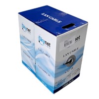 Кабель Skynet Light UTP4 cat.5е, одножильный, 305м, Cu, Проходит Fluke тест, для наружных работ, черный