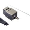 Модуль Keystone экранированный RJ45 cat.6, 90° без инструмента KE металлик Netko СКС
