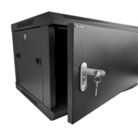 Шкаф настенный 9U серия WMA (Wall Maestro) (600х600х500) передняя дверь металл разборный черный  Netko  “А”