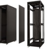 Шкаф напольный 37U серия Expert (600х800х1830) напольный БЕЗ ПЕРЕДНЕЙ ДВЕРИ черный разобранный Netko (упакован в 3 коробки)