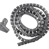 Органайзер для проводов с инструментом для укладки ID-15mm 2м пластик серый Netko Optima