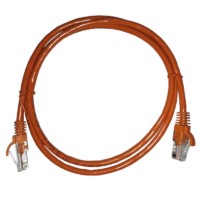Патч-корд UTP4 cat 5e 1,0м ВС LSZH оранжевый литой коннектор Netko Optima
