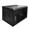 Шкаф настенный 12U серия WMA (Wall Maestro) (600х600х635) передняя дверь стекло разборный черный Netko  "А"