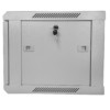 Шкаф настенный 6U серия WMA (Wall Maestro) (600х600х370) передняя дверь стекло собранный серый Netko "А"