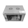Шкаф настенный 6U серия WMA (Wall Maestro) (600х600х370) передняя дверь стекло собранный серый Netko "А"