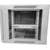 Шкаф настенный 6U серия WMA (Wall Maestro) (600х600х370) передняя дверь стекло собранный серый Netko "А"