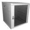 Шкаф настенный 12U серия WMA (Wall Maestro) (600х600х635) передняя дверь стекло собранный серый Netko  "А"