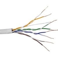 Кабель Skynet Premium UTP4 cat.5е, одножильный, 305м, Cu, Проходит Fluke тест, нг(А)-LSLTx, светло-серый