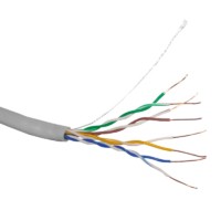 Кабель UTP4 cat.5е одножильный 305м Cu Проходит Fluke тест серый Netko Optima Silver