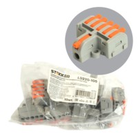 Клемма супер-компактная разветвительная 1 вход 5 выходов наборная Stekker,LD220-105  (DIY упак 10 шт)