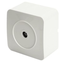 Розетка TV открытой установки 1-местная Stekker 75 Ом 5-862МГц София белый MST00-10-01