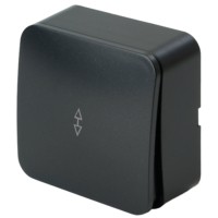 Переключатель открытой установки 1-клавишный Stekker 250В 10А IP20 София черный матовый MSW10-12-05