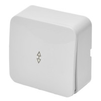 Переключатель открытой установки 1-клавишный Stekker 250В 10А IP20 София белый MSW10-12-01