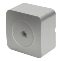 Розетка RJ-45 открытой установки 1-местная Stekker София серебро MST00-20-03