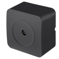 Розетка TV открытой установики 1-местная Stekker 75 Ом 5-862МГц София черный матовый MST00-10-05