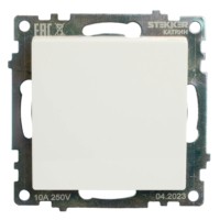 Переключатель перекрестный 1-клавишный (механизм) Stekker GLS10-7110-01 250V 10А Катрин белый