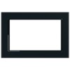 Рамка  2-местная (без перемычки), стекло, STEKKER, GFR00-7012-05М, серия Катрин, черный матовый