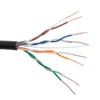 Кабель UTP4 cat.5е, одножильный, 305м, Cu, наружный, Проходит Fluke тест, черный, NETKO Optima Bronze
