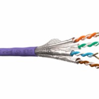 Кабель S/FTP4 cat.7 4 пары 23 AWG BC экранированный 305м нг(А)-HF LSZH – малодымный не содержащий галогенов; фиолетовый; одножильный FLUKE TEST Netko Expert СКС
