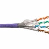 Кабель S/FTP4 cat.7 4 пары 23 AWG BC экранированный 305м нг(А)-HF LSZH - малодымный не содержащий галогенов; фиолетовый; одножильный FLUKE TEST Netko Expert СКС