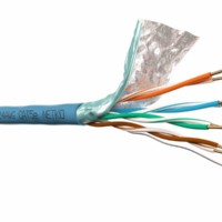 Кабель F/UTP4 (FTP4 ) cat.5e 4 пары 24 AWG BC одножильный экранированный 305м синий FLUKE TEST Netko Expert СКС