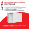 Антивандальный Шкаф 3U пенального типа (Ш*Г*В 550*220*500мм)  19" направляющие  передняя дверь металл замок серый Netko "M"