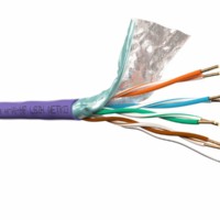 Кабель F/UTP 4 (FTP4) cat.5e 4 пары 24 AWG BC экранированный 305м нг(А)-HF LSZH – малодымный не содержащий галогенов; фиолетовый; одножильный FLUKE TEST Netko Expert СКС