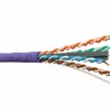 Кабель U/UTP4 cat.6a 4 пары 23 AWG BC 305м с крестовиной нг(А)-HF LSZH - малодымный не содержащий галогенов; фиолетовый; одножильный FLUKE TEST Netko Expert СКС