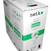 Кабель F/UTP 4 (FTP4) cat.5e 4 пары 24 AWG BC экранированный 305м нг(А)-LSLTx зеленый; одножильный FLUKE TEST Netko Expert СКС