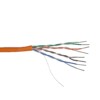 Кабель UTP4 cat.5e одножильный 305м CCA Проходит Fluke тест нг(А)-HF LSZH - малодымный не содержащий галогенов оранжевый Netko Optima Gold