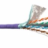 Кабель F/UTP4 (FTP4) cat.6a 4 пары 23 AWG BC 305м с крестовиной нг(А)-HF LSZH – малодымный не содержащий галогенов; фиолетовый; одножильный FLUKE TEST Netko Expert СКС