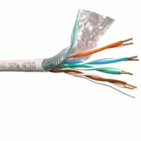 Кабель SF/UTP4 cat.5e 4 пары 24 AWG BC одножильный экранированный + оплетка 305м FLUKE TEST Netko Expert СКС